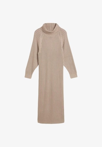 Strickkleid mit rollkragen - rollkragen, gr