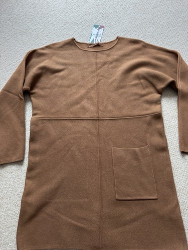 Strickkleid braun cognac kleid - braun,