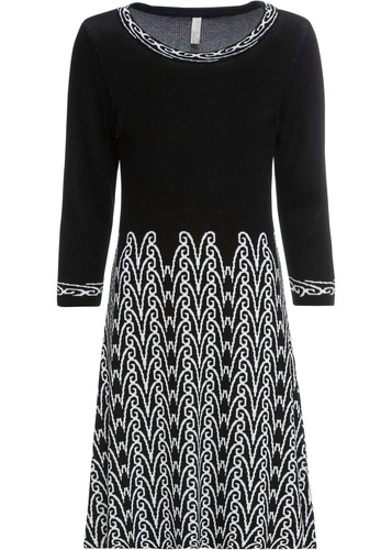 Strickkleid 38 schwarz - gr,
