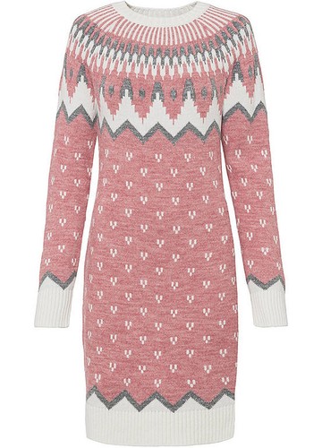 Strickkleid 38 rosa - strickkleid,
