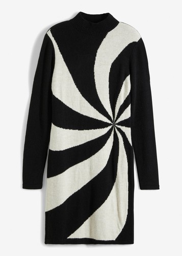 Strickkleid mit graphischem