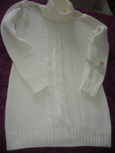 Langer strickpullover - langer,