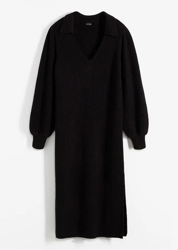 Strickkleid 38 schwarz - 36/38,