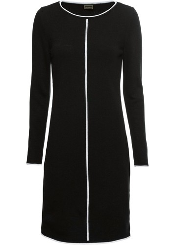 Strickkleid 36 schwarz - strickkleid,