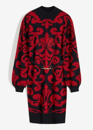 Jaquard strickkleid 36 38 - gr., 36/38