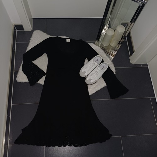 Neu strickkleid schwarz - strickkleid, 38