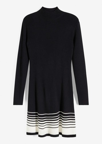 Strickkleid 38 schwarz - gr.,