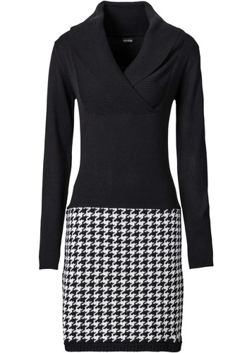 Strickkleid 38 schwarz - gr., 36/38