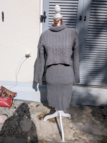 Shein strick set grau teiler - strick-set, 2-teiler