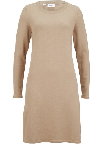 Basic strickkleid mit - strickkleid,