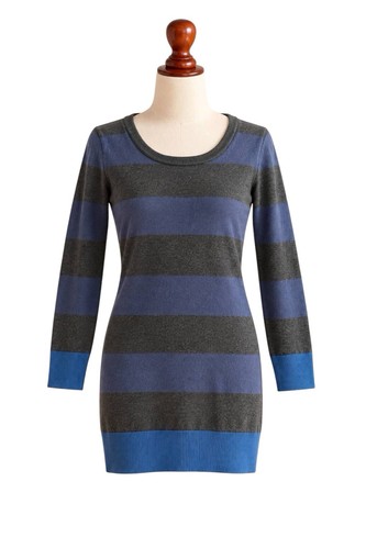 Ajc strickkleid 36 blau - strickkleid,