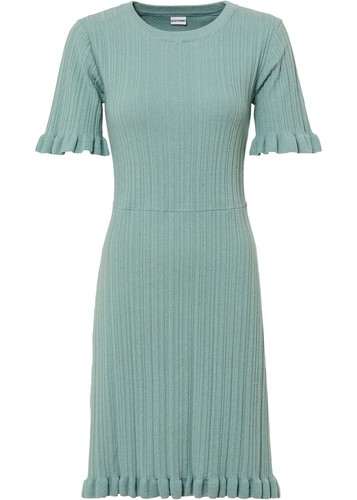Feminines strickkleid mit - strickkleid,