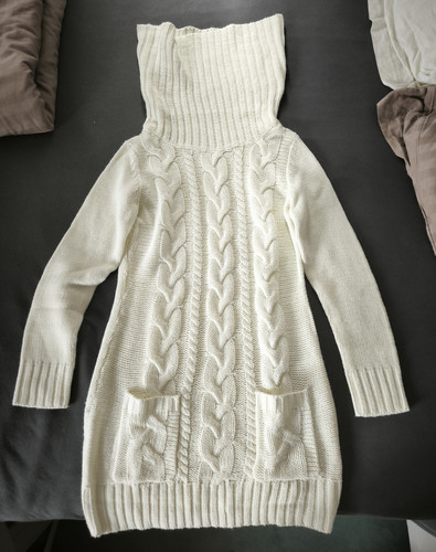 Bonprix strickkleid weiß - strickkleid,