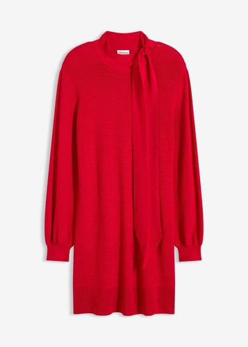 Strickkleid 38 rot - gr.,