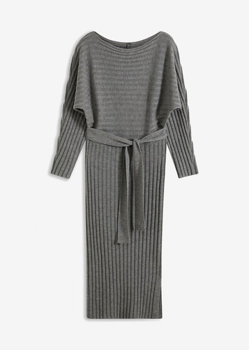 Strickkleid mit gürtel - strickkleid,