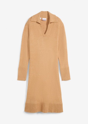 Strickkleid mit polokragen - strickkleid,