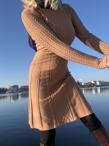 Schönes strickkleid kleid - strickkleid,