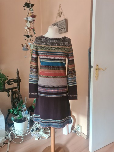 Strickkleid multicolor - strickkleid,