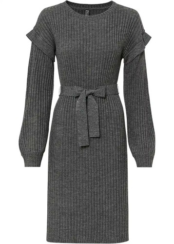 Strickkleid mit bindeband - strickkleid,